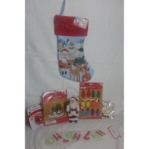 Rudolph Christmas Stocking With Stocking Stuffers Holiday Crafts Santa Ornament